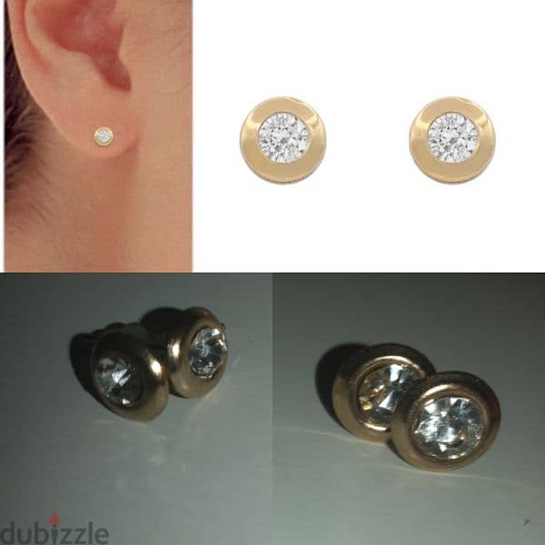 earrings round studs earrings 2 sizes  1=5$ or 3=13$ 5