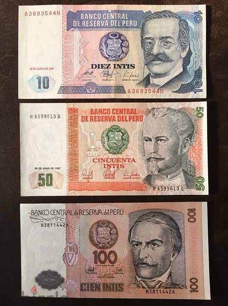 Peru banknotes 0