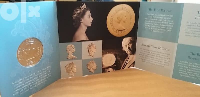 5 pounds brilliant uncirculated coin 2022 Queen Elizabeth II عملة 4