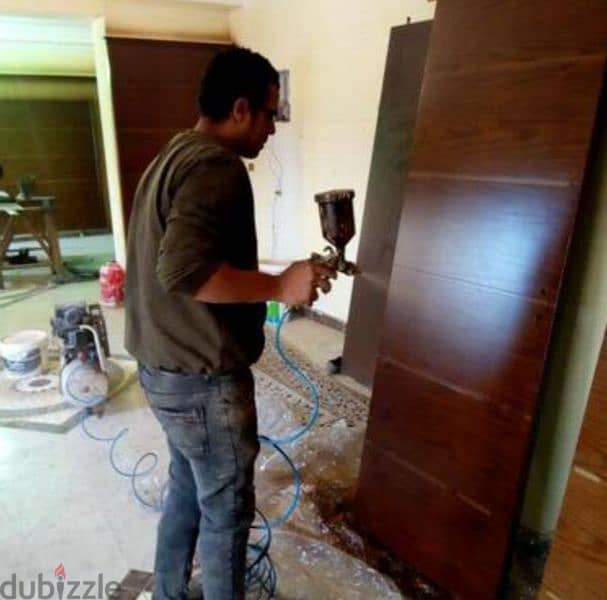 دهان موبيليا Wood painter & carpenter 4