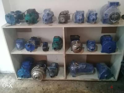 طلمبة طرمبة موتير مياه مجددة ايطالية و صينية جميع القياسات water pump