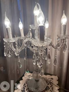 crystal lamp for the table . still new 0