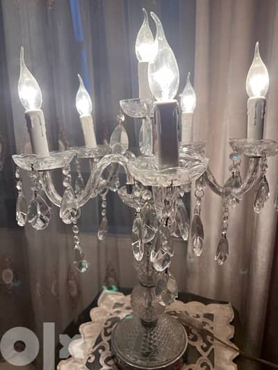 crystal lamp for the table . still new