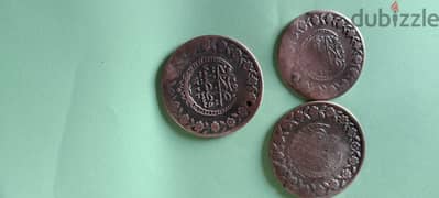 3 Ottoman Turkey 5 Kurush Coins Sultan Mahmud II 0