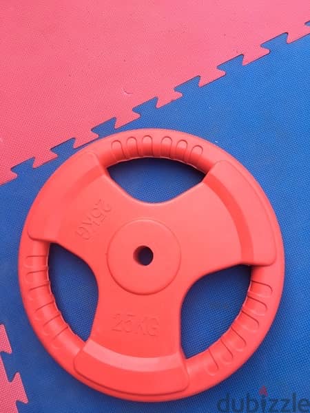 plates rubber colored new 50 kg we have also all sports equipment 1