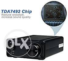 SMSL SA50 50Wx2 TDA7492 Class D Amplifier + Power Adapter (Black) 1