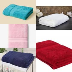 bath towel 130cm*70cm 5 colours cotton 100%