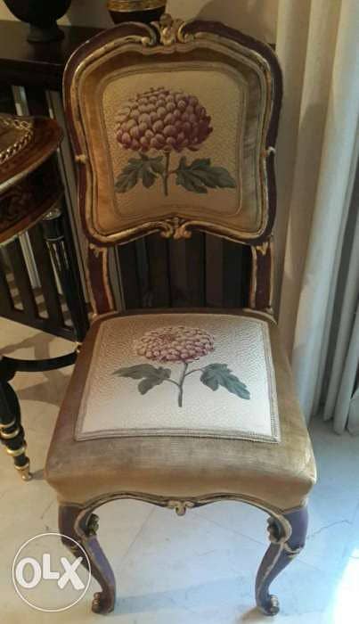 Exquisite french Antique chairs كراسي انتيك 1