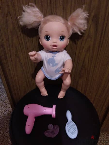 BABY ALIVE GO BYE CROWLING &TALKING mechanism works used good toy=18$ 3