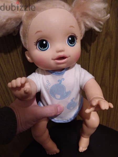 BABY ALIVE GO BYE CROWLING &TALKING mechanism works used good toy=18$ 9