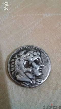 Alexandar III the great King of Macadonia Silver Coin 323 BC