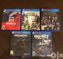 5 playstation games for sale ( each at 10$) or buy them all for 35$