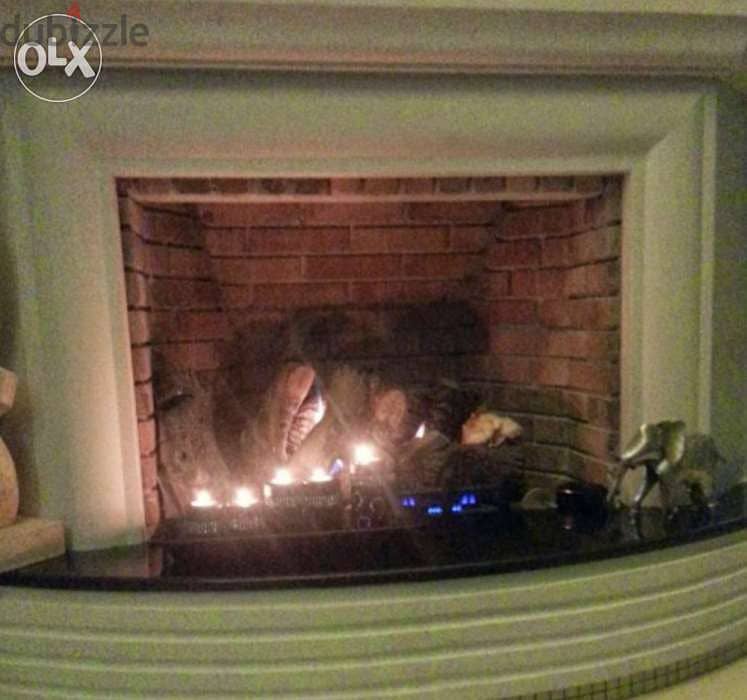 USA LIKE NEW GAZ firewood(chemine), gas fireplace log set 8 pieces 3