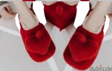 women slippers red heart 36 to 41  1=5$ or 3= 13$