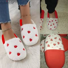 slippers cozy red and white all sizes available 0