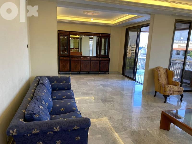 L10482-Spacious Apartment For Rent With Open View in Badaro 3