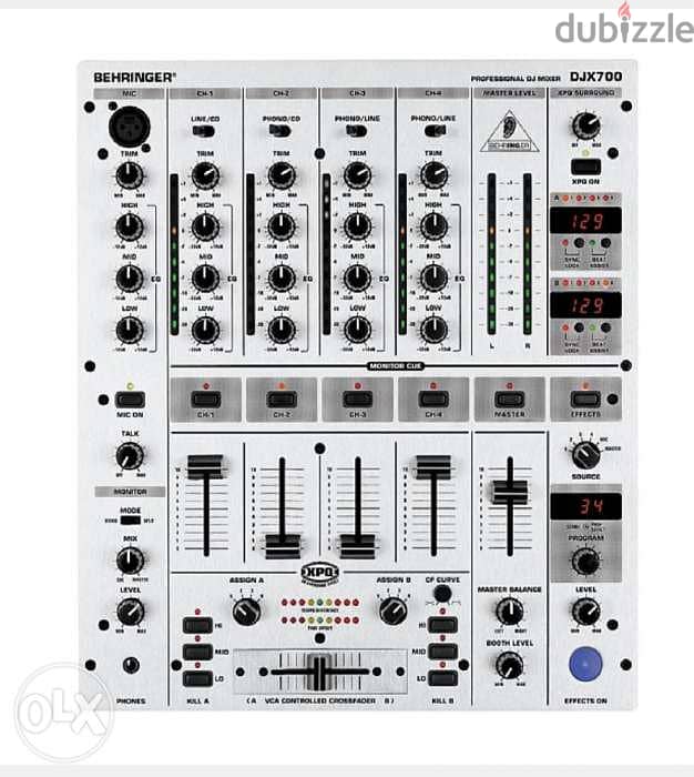 Mixer Dj Behringer DJX 700 ( 5 Channels with Digital Effects) 1