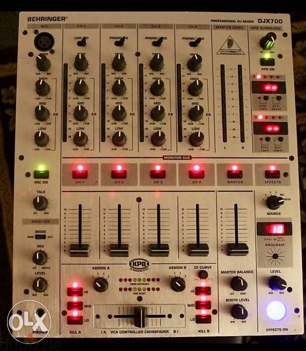 Mixer Dj Behringer DJX 700 ( 5 Channels with Digital Effects) 2