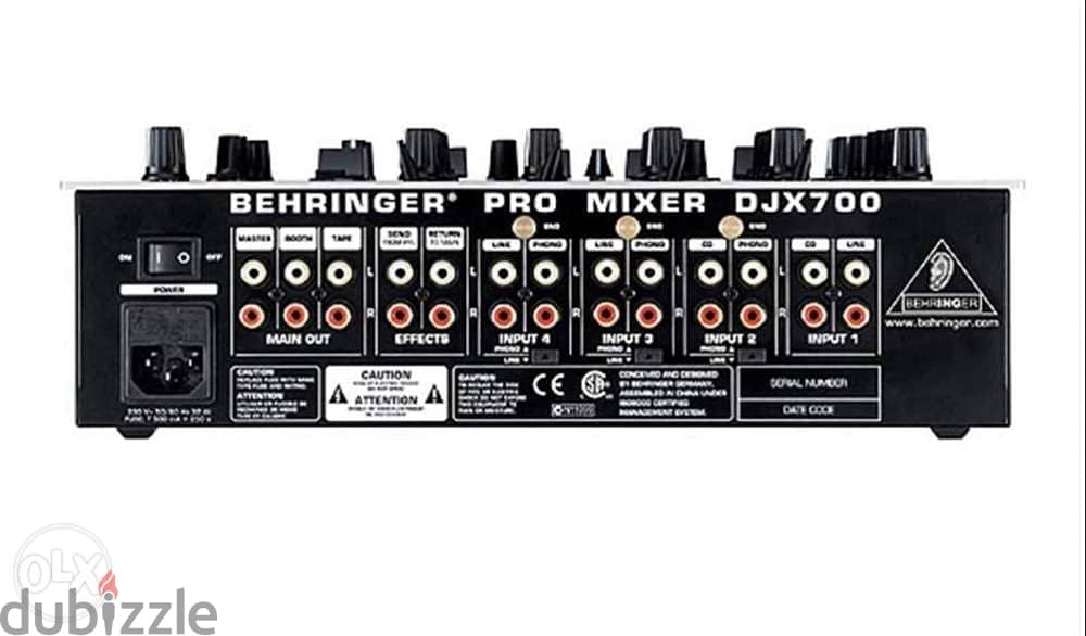 Mixer Dj Behringer DJX 700 ( 5 Channels with Digital Effects) 4