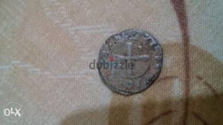Crusaders Silver Coin Denier year 1149 عملة فضة للحملة الصليبية عام 0