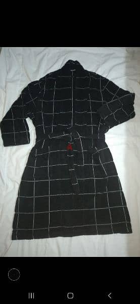 men night robe black s to xxxL 6