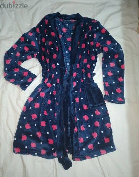 pyjama fleece navy pants top robe M to xxL 1