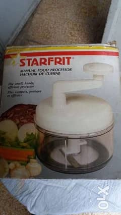 (STARFRIT manual food porcessor (cash $ only