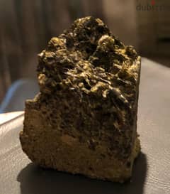 Semi-precious 61g Natural Green Tourmaline Crystal Rough Stone cluster