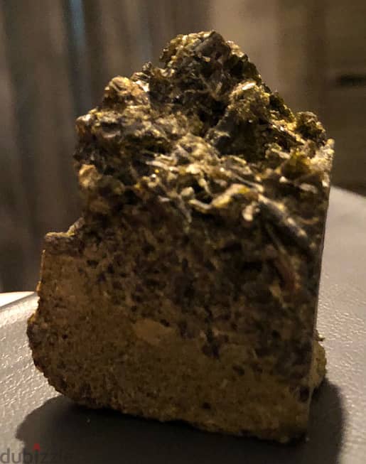 Semi-precious 61g Natural Green Tourmaline Crystal Rough Stone cluster 1