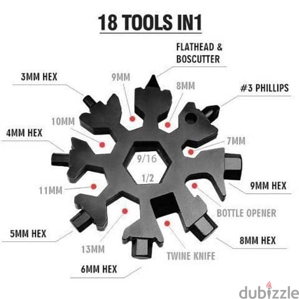Snowflake multi-tool 18 in 1 2