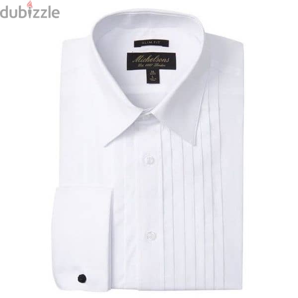 shirt Michelson London M to xxL pleated swing collar double cuff 4