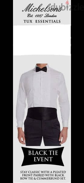 shirt Michelson London M to xxL pleated swing collar double cuff 6