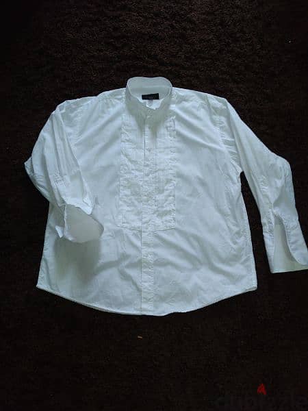 shirt Michelson London M to xxL pleated swing collar double cuff 7