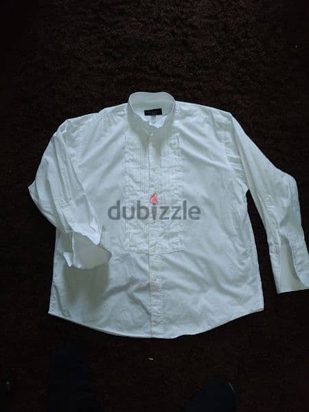 shirt Michelson London M to xxL pleated swing collar double cuff 9