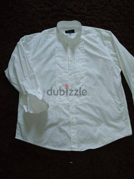 shirt Michelson London M to xxL pleated swing collar double cuff 10