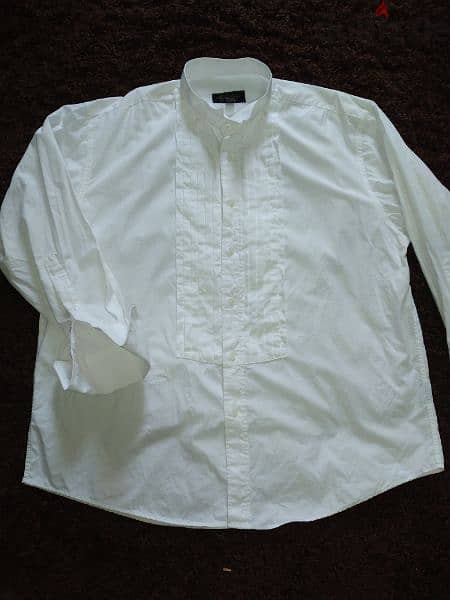 shirt Michelson London M to xxL pleated swing collar double cuff 11