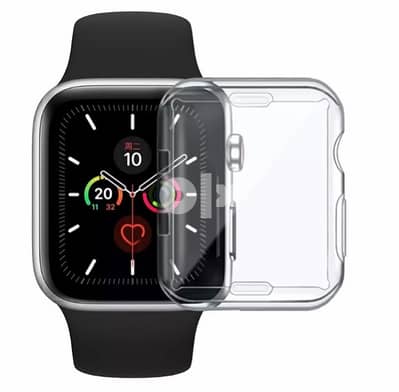 Clear cover silicone case for Apple watch 44 mm