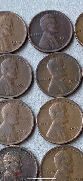 مجموعة سنت لينكولن من سنة ١٩١٠ حتى ١٩٣٠ السعر للقطعة 1