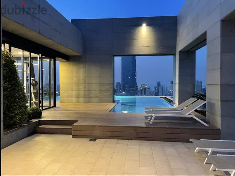 Duplex in Sodeco, Beirut with Panoramic Mountain and City View 0