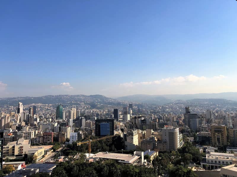 Duplex in Sodeco, Beirut with Panoramic Mountain and City View 1