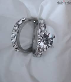 rings set of 2 stainless steel size 16 17 18 19 0