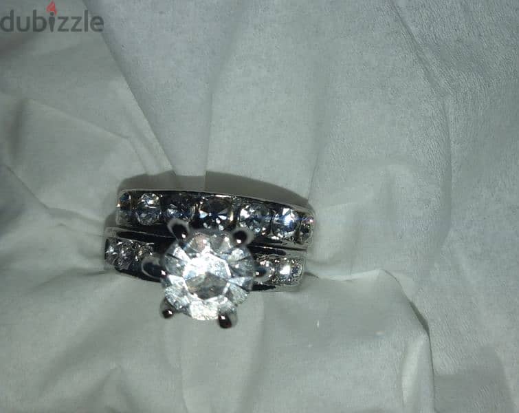 rings set of 2 stainless steel size 16 17 18 19 2