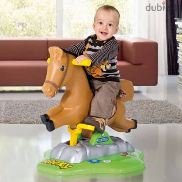 Motorized store rocking horse