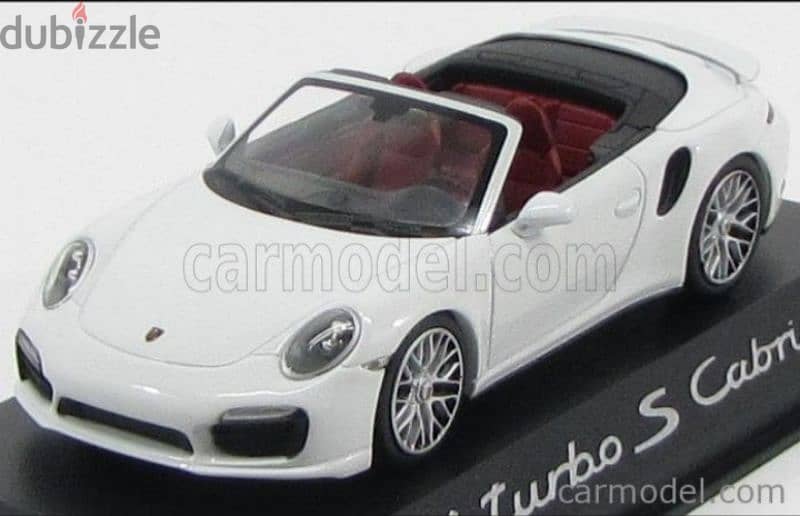 Porsche Turbo S Cabriolet diecast car model 1;43. 0