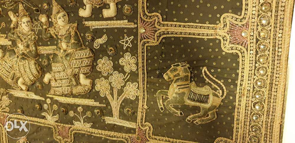 Vintage Ancient Burmese Kalaga Tapestry 160 x 126 2