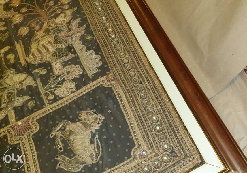 Vintage Ancient Burmese Kalaga Tapestry 160 x 126 4