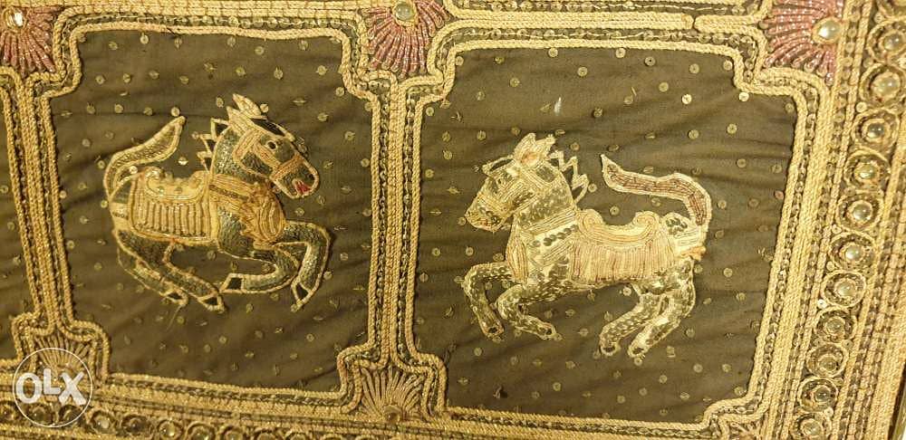 Vintage Ancient Burmese Kalaga Tapestry 160 x 126 6