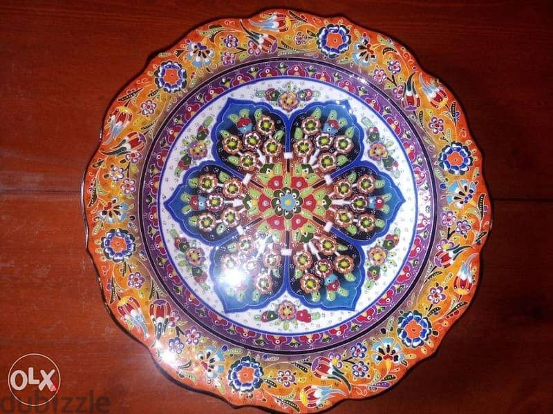 Decorative turkish ceramic plate 37 cm 1