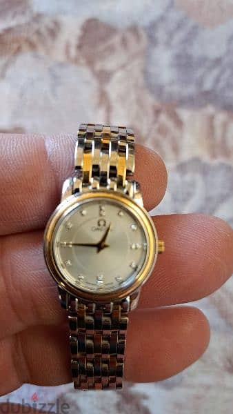Omega De Ville Prestige stainless steel and yellow gold wristwatch 2