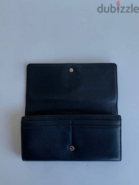 Michael Kors black leather wallet 1